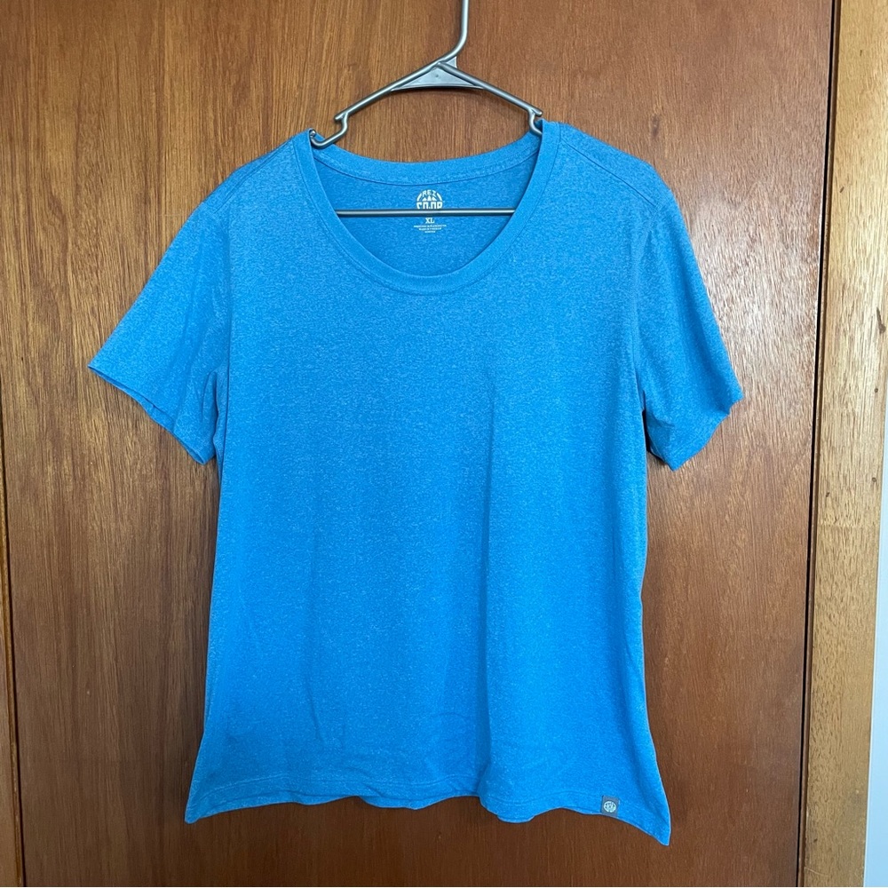 REI CO OP woman’s short sleeve tshirt blue size xl‎